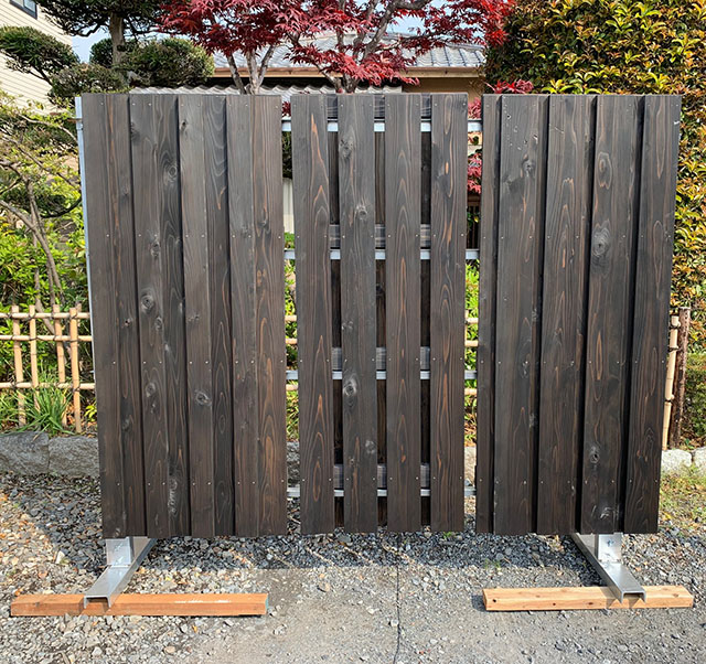多目的に使える木質塀プロトタイプ